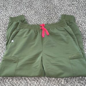 FIGS DARK OLIVE ATLANTA HIGHWAISTED JOGGERS